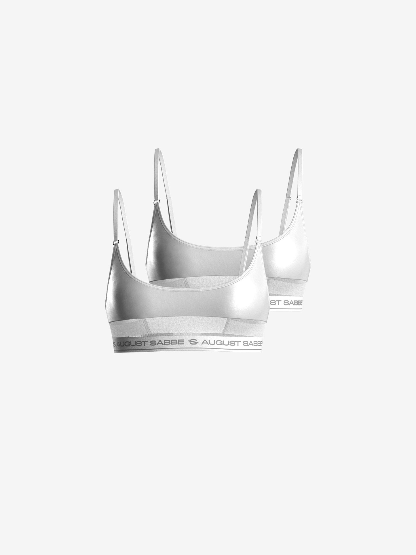 Sabbe Bralette, White, 2-Pack