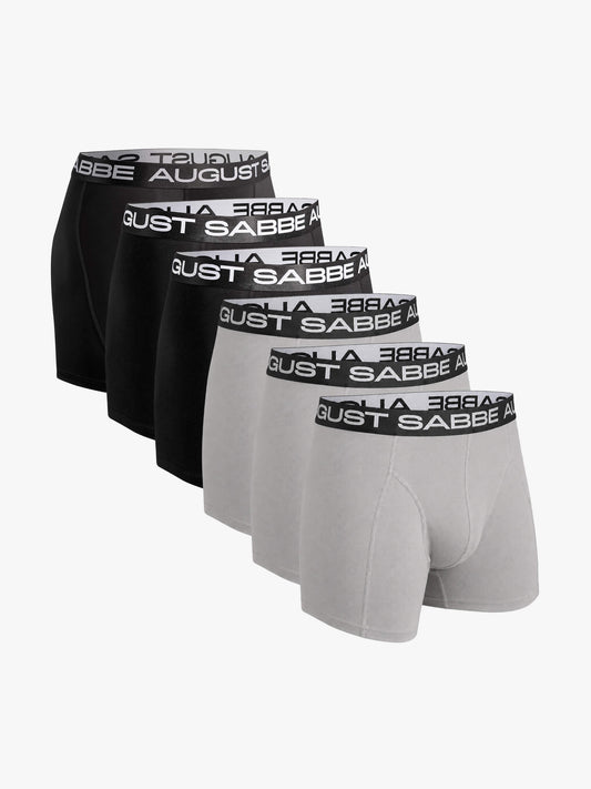 Daily, Grey and Black + Sport, Black, 6-Pack