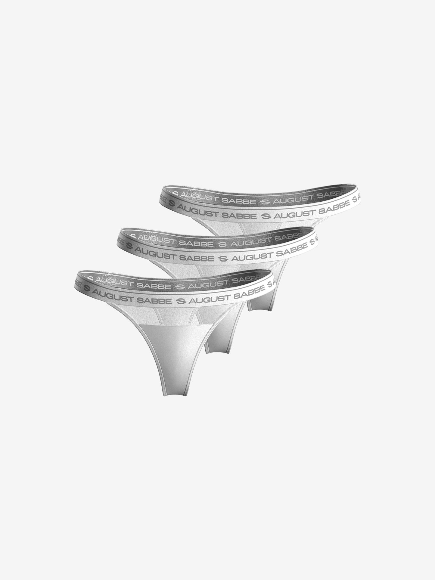 Sabbe Thongs, White, 3-Pack
