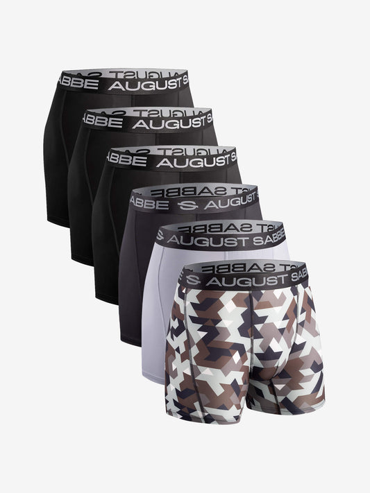 Sport, Black and Camouflage, 6-Pack