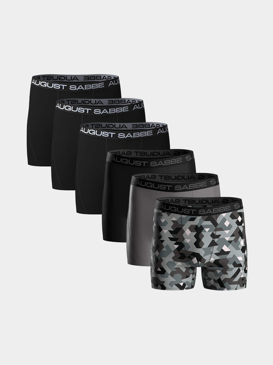 Sport, Black and Camouflage, 6-Pack