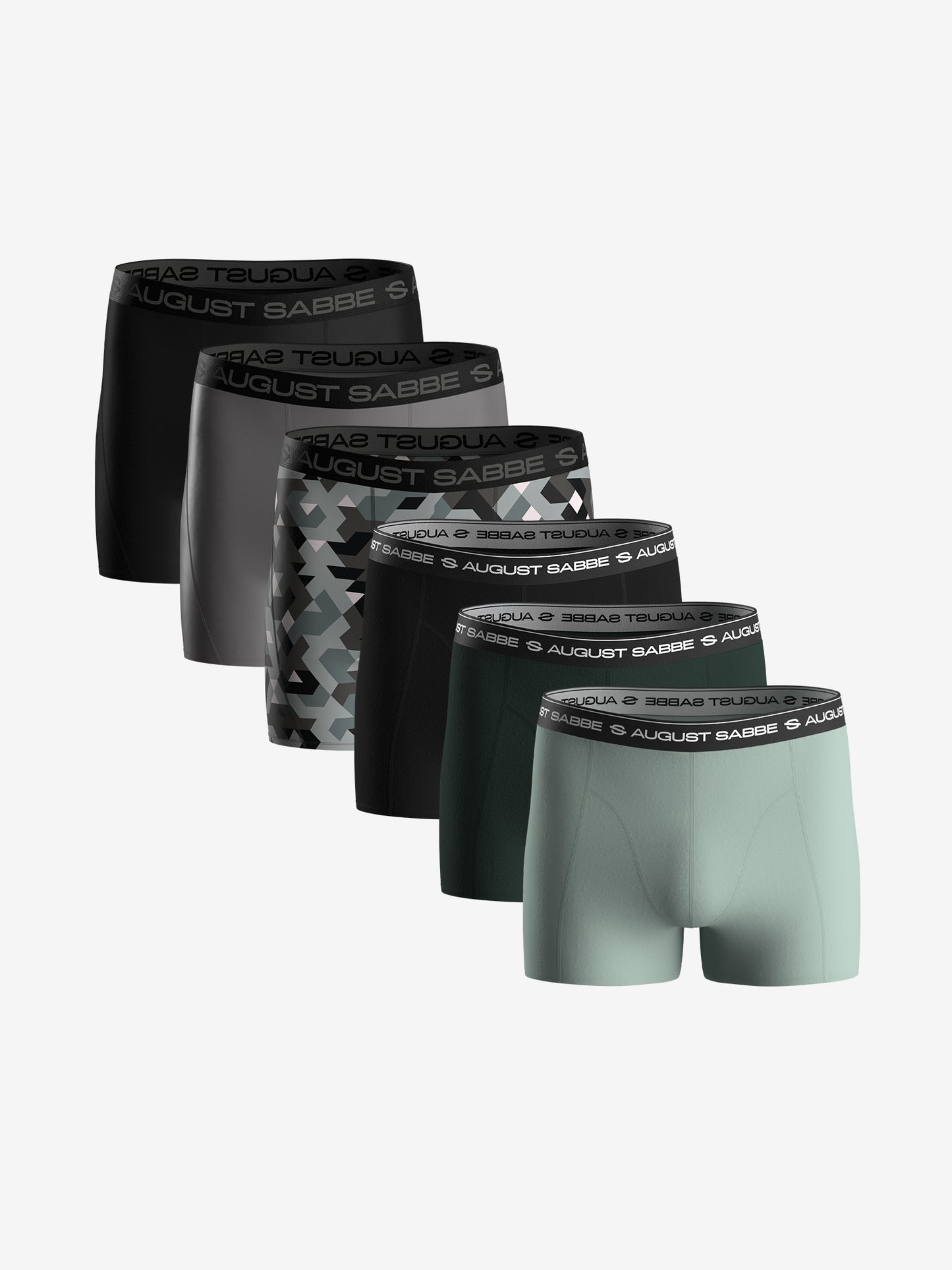 Sport, Camouflage + Daily Green, 6-Pack