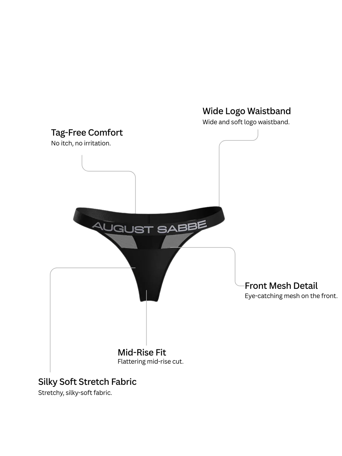 Thongs Classic, Black
