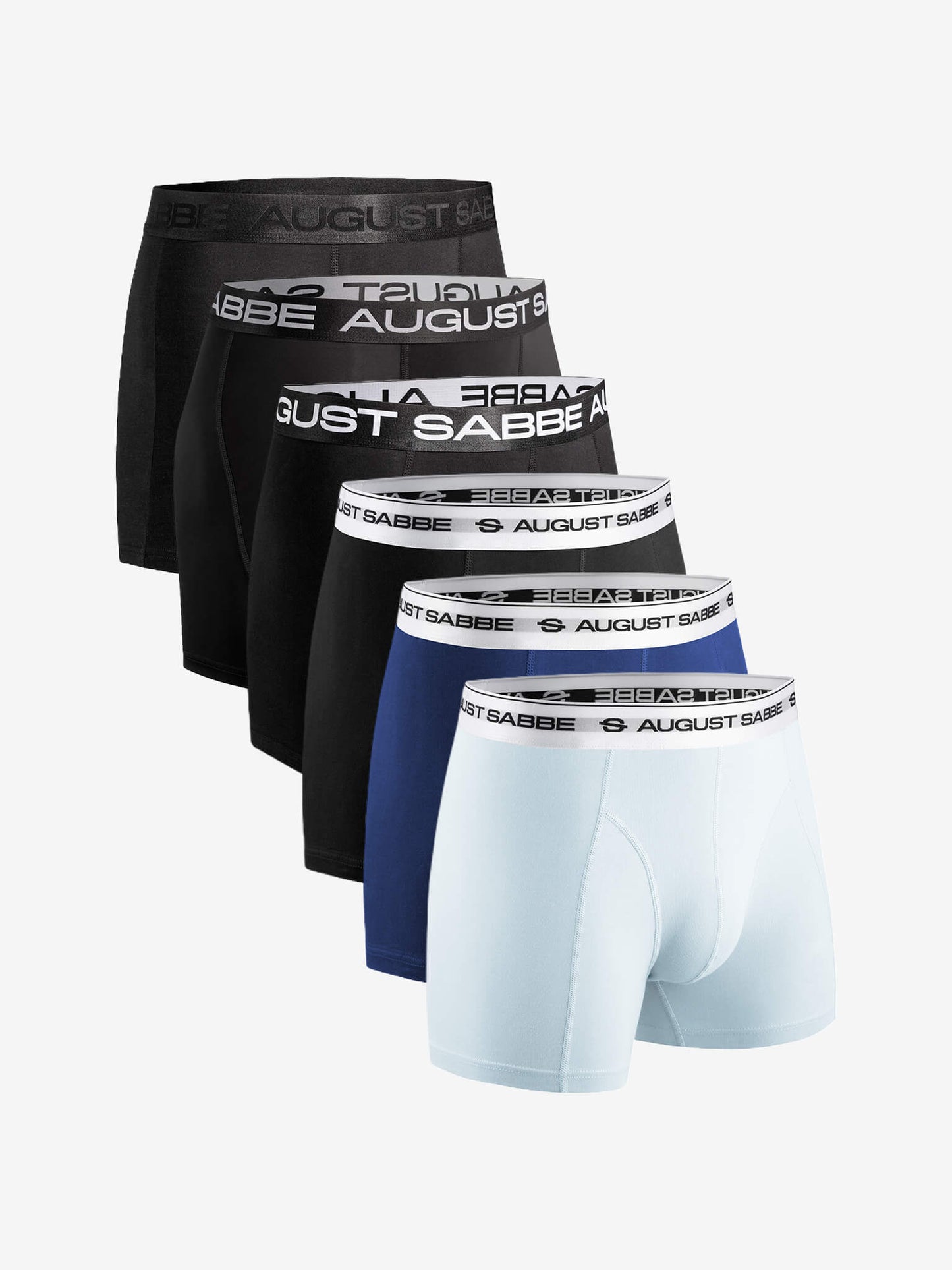 NEW! Mixed Pack, Black + Daily, Blue, 6-Pack