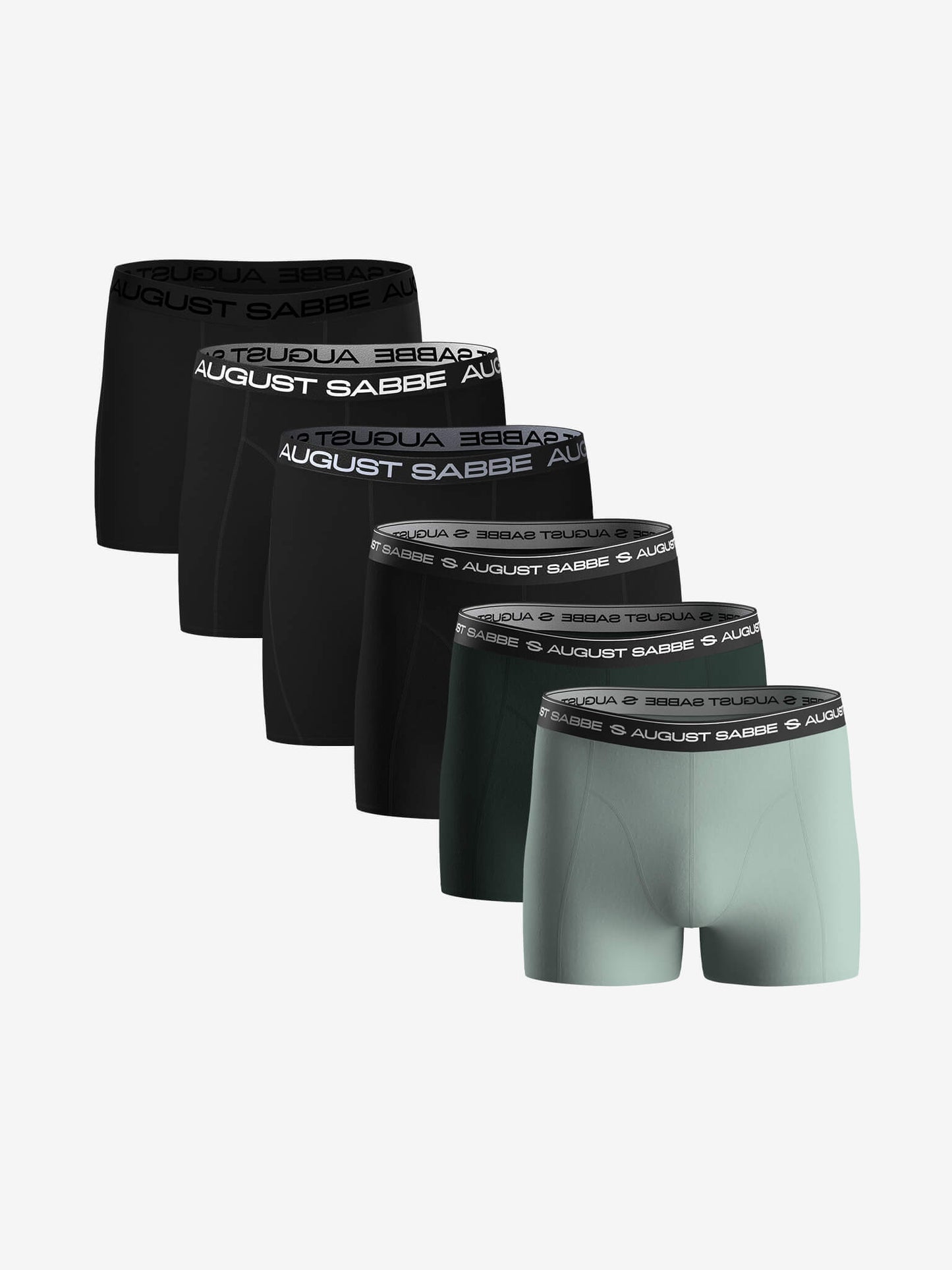 Mixed Pack, Black + Daily, Green, 6-Pack