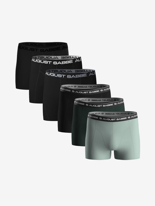Mixed Pack, Black + Daily, Green, 6-Pack